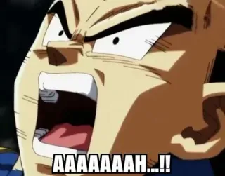 😱 fa59e05d AAAAAAH..!! teriakan, marah, anime, frustrasi, berteriak, memekik whatsapp sticker