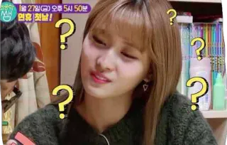 ❓ 1b7125ca 1월 27일(금) 오후 5시 50분
생연휴 첫날! donna, pensando, punti interrogativi, insicura telegram sticker