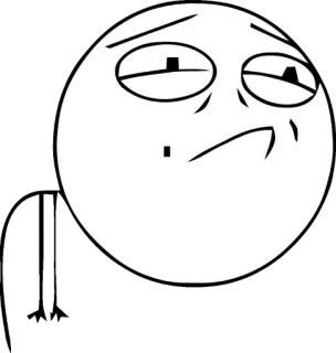 🥺 261fcd85 Meme, Rage Face, Meme di Internet, Espressione, Faccia telegram sticker