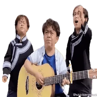 🤩 d0470d37 เพลง, กลุ่ม, ร้องเพลง, กีตาร์, นักดนตรี, เพลงพื้นบ้าน telegram sticker
