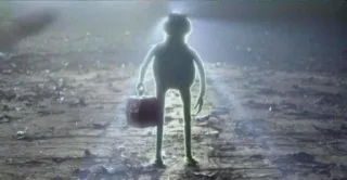 😇 b343b9a4 Kermit the Frog Muppet, Kermit, Frog, Suitcase, Silhouette, Travel telegram sticker