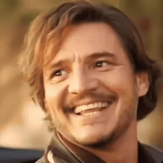 😃 ed96dcc9 Pedro Pascal aktor, selebriti, potret, senyum, pria telegram sticker