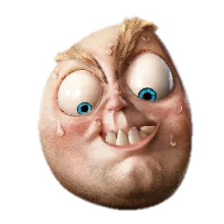 😔 0098c47f Dessin animé, Visage, En colère, Expression, Drôle telegram sticker