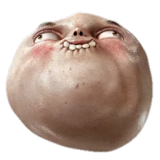 😞 45338467 Visage, Expression, Rond, Drôle, Bizarre, Meme telegram sticker