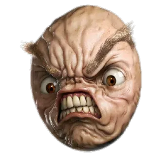 😩 edd8652e colère, visage, expression, rage telegram sticker