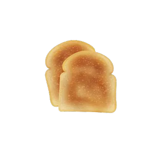 🍞 a7982ff2 トースト, パン, 朝食, 食べ物, スライス, 焼き, 穀物 telegram sticker