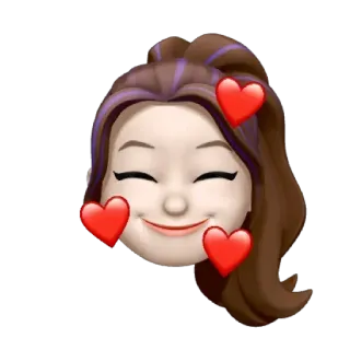 🥰 97cb4cc5 amore, cuori, felice, emoji, carino telegram sticker