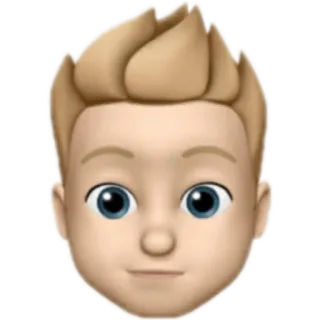 🙂 829e6e11 Memoji, Аватар, Эмодзи, Человек, Мальчик telegram sticker