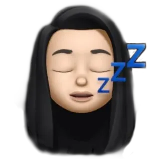😴 dfd35860 Zzz сон, эмодзи, спит, zzz telegram sticker