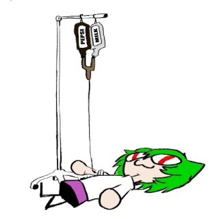 🤕 70e10ee2 PEPSI
MILK 漫画, アニメ, ペプシ, 牛乳, 病気, 点滴 telegram sticker