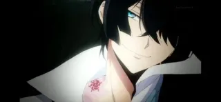 ❤️ abc324e5 动漫, 玫瑰, 男人, 肖像, 动画 telegram sticker