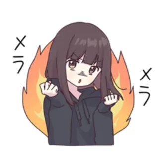 💪 c3bc65b9 メラ Anime, Marah, Api, Kartun, Gadis, Manga telegram sticker