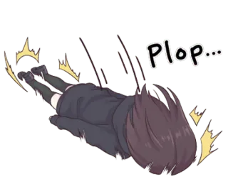 😖 a4c98c66 Plop... mùa thu, anime, hoạt hình, tác động, cô gái, bõm telegram sticker
