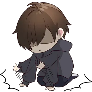 😤 540b4c82 Chibi, Gaya anime, Karakter, Lucu, Manga telegram sticker