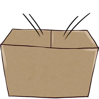 😶 76112356 kotak, paket, kardus, wadah telegram sticker