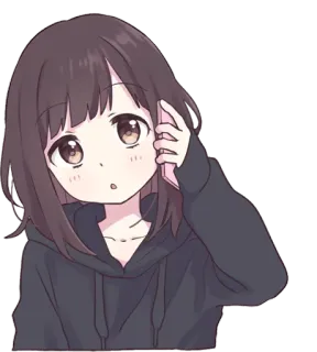 😲 ec26effa Аниме, Манга, Девушка, Персонаж, Милый telegram sticker