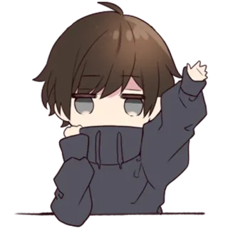 🙋‍♂️ 82f990f5 Anime, Chibi, Personage, Kawaii, Manga, Schattig telegram sticker