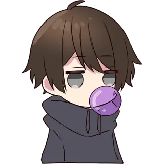 Менхера-кун 2 @Nyasticks whatsapp stickers