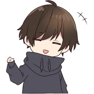 👋 f73a353f Anime, Manga, Carino, Ragazzo, Chibi, Cartone animato telegram sticker