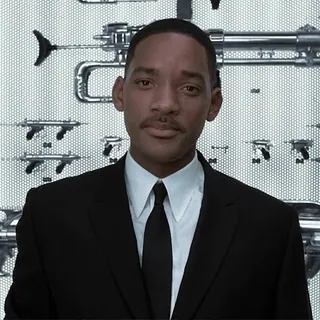 🔫 2a2c3981 Will Smith Men in Black 윌 스미스, 맨 인 블랙, 에이전트 J, 검은 정장, 영화, 배우 telegram sticker