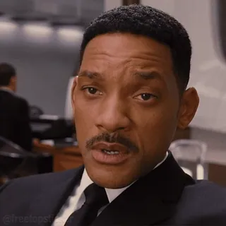 🆗 37271a27 윌 스미스, 배우, 남자, 사람, 유명인, 진지한 telegram sticker