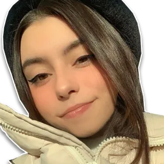 ☺️ 23f2ba85 potret, wanita, gadis, baret, perempuan, wajah telegram sticker