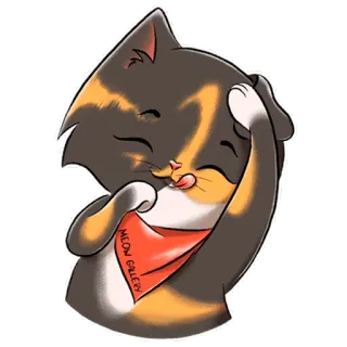😋 14a326c9 MEOW GANG 猫, 动物, 宠物, 贴纸, 喵, 团伙, 可爱 whatsapp sticker