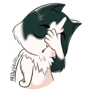 🤦‍♀️ 2359d835 MEOW GALLERY 猫, 贴纸, 喵, 画廊, 动物, 可爱 whatsapp sticker