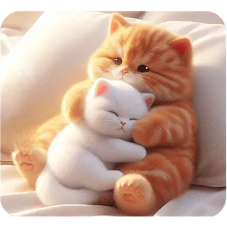 🥰 3f12f93a kociak, kot, słodki, zwierzę domowe, zwierzęta, przyjaźń telegram sticker