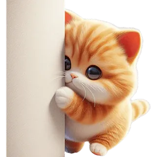 😶 4d185758 kot, kociak, słodki, zwierzę, zwierzak, rudy pręgowany telegram sticker