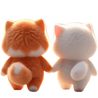 🚶‍♀ 6fb88cf0 kot, kociak, słodki, uroczy, kawaii, zwierzęta, przyjaźń telegram sticker