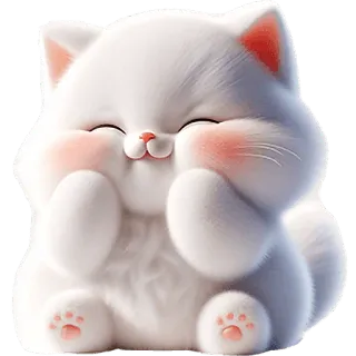 ☺️ 9530fbb7 kot, kotek, słodki, puszysty, zwierzę, zwierzak telegram sticker