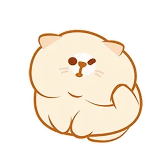 ⭐ 6636e09a cat, animal, cute, pet, cartoon whatsapp sticker