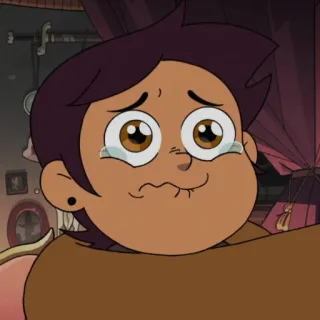 😭 02a3621a Luz Noceda The Owl House アニメ, 悲しい, 泣く, キャラクター, ラズ, The Owl House telegram sticker