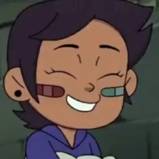 😌 1076c6a5 Luz Noceda The Owl House アニメ, アニメーション, 女の子, 笑顔, キャラクター, アウルハウス, ルズ・ノセダ telegram sticker