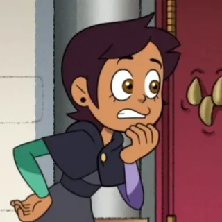 😬 5db9c308 Luz Noceda The Owl House アニメ, キャラクター, ルース・ノセダ, アウルハウス, ディズニー telegram sticker