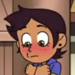 😳 9e1242d5 Luz Noceda The Owl House カートゥーン, ルズ・ノセダ, アウルハウス, アニメ, 赤面, ディズニー telegram sticker