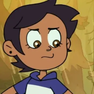 😡 abf72088 Luz Noceda The Owl House カートゥーン, アニメ, キャラクター, ルズ・ノセダ, アウルハウス, ディズニー telegram sticker