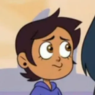 ☹️ c9996001 Luz Noceda The Owl House カートゥーン, アニメ, テレビ番組, ディズニー, アウルハウス, ルース・ノセダ, アニメ telegram sticker