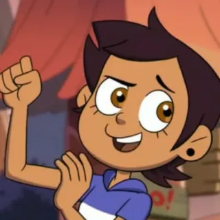 💪 d167dcb2 Luz Noceda The Owl House アニメ, アニメーション, ディズニー, キャラクター, アウルハウス, ルース・ノセダ, かわいい telegram sticker