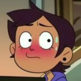 😰 dcaee1ce Luz Noceda The Owl House 漫画, アニメ, 赤面, 汗 telegram sticker