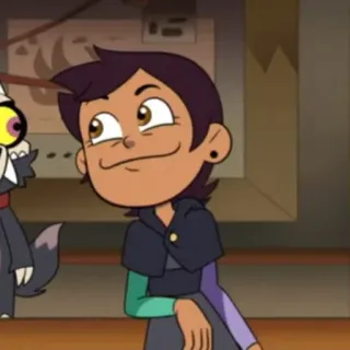 😏 f885ed4a Luz Noceda The Owl House 漫画, アニメ, ディズニー, アウルハウス, ラズ・ノセダ telegram sticker