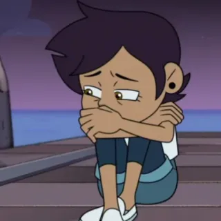 😭 fe97640f Luz Noceda The Owl House アニメ, 悲しい, ラズ, キャラクター, アニメーション, The Owl House telegram sticker