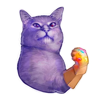 Мяурвел (MARVEL) telegram stickers