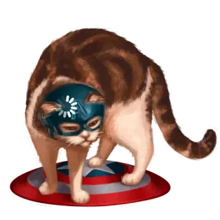 🧐 615013fb Captain America kucing, Captain America, Marvel, superhero, binatang telegram sticker
