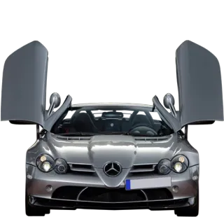 ๐ 0e89658c car, vehicle, automobile, silver, sports car, luxury telegram sticker