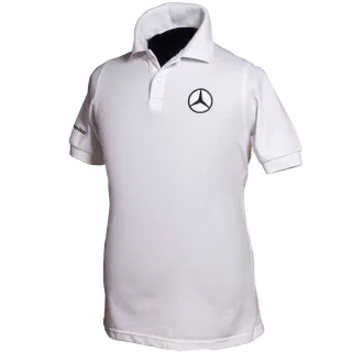๐ 140f39dd shirt, mercedes-benz, polo shirt, white, clothing telegram sticker