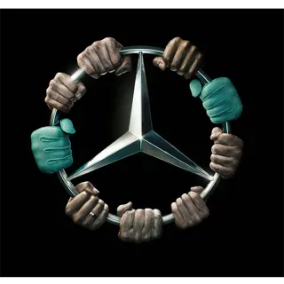 ๐ 345cd43f mercedes, car, logo, luxury, hands, grip telegram sticker
