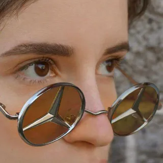 ๐ 4562a57b sunglasses, accessories, fashion, Mercedes-Benz, logo telegram sticker