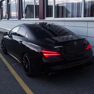 ๐จ 528790b4 car, vehicle, black, mercedes, automobile telegram sticker